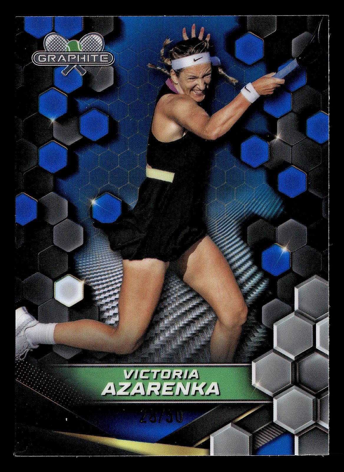 2024 Topps Graphite #193 Victoria Azarenka Blue Refractor #/50
