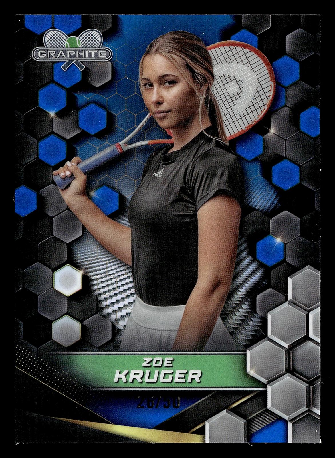 2024 Topps Graphite #153 Zoe Kruger Blue Refractor #/50