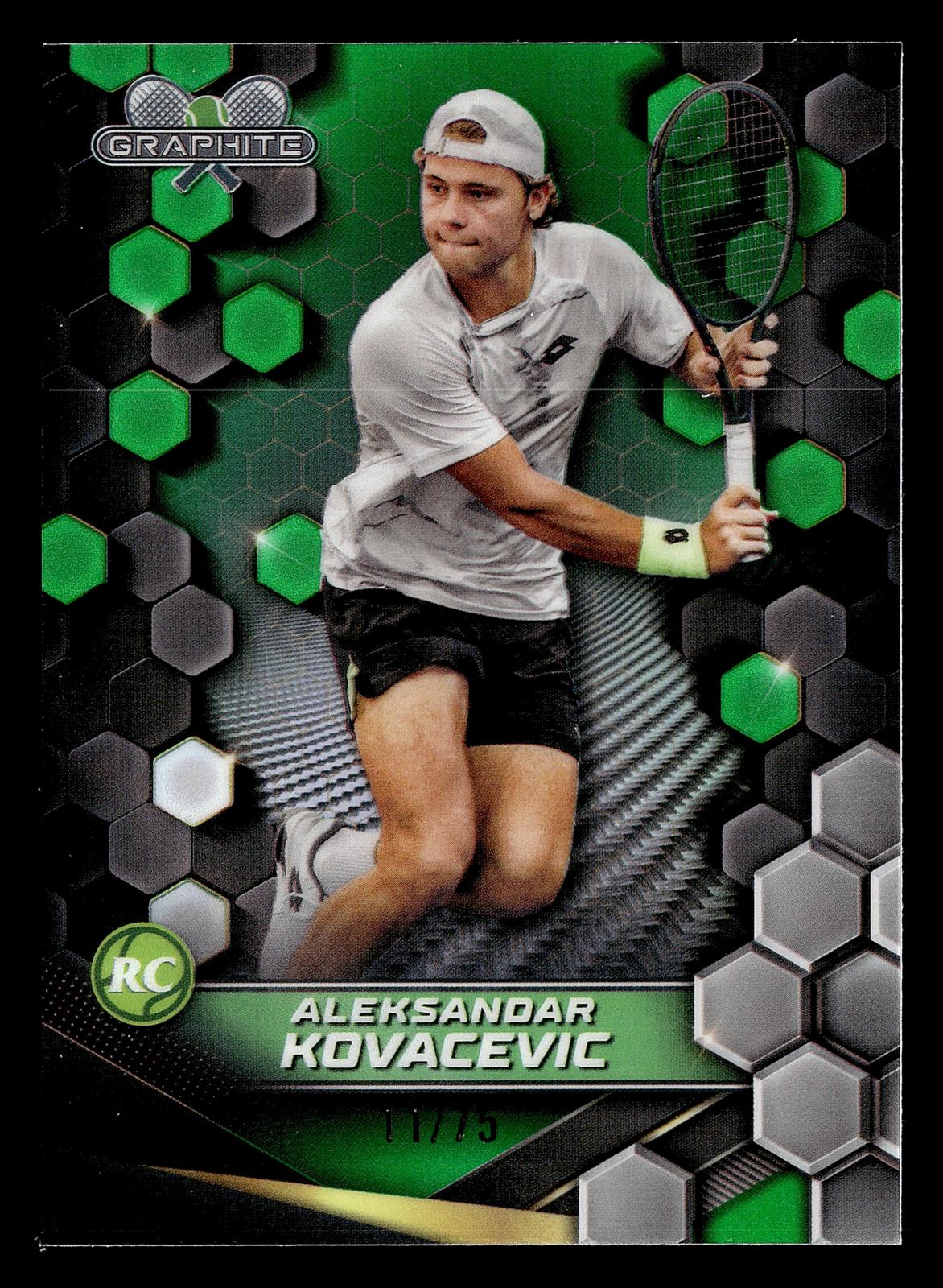 2024 Topps Graphite #13 Aleksandar Kovacevic Green Refractor #/75