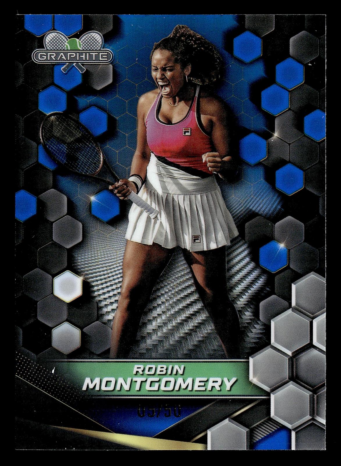 2024 Topps Graphite #120 Robin Montgomery Blue Refractor #/50