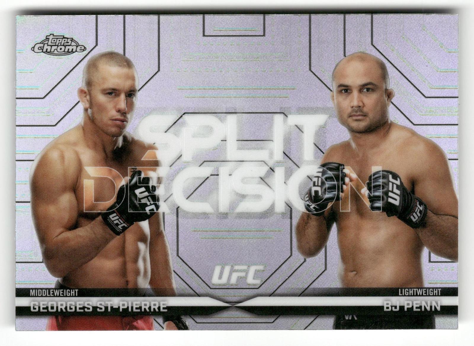 2026 Topps Chrome UFC #SP-25 BJ Penn / Georges St-Pierre Split Decision
