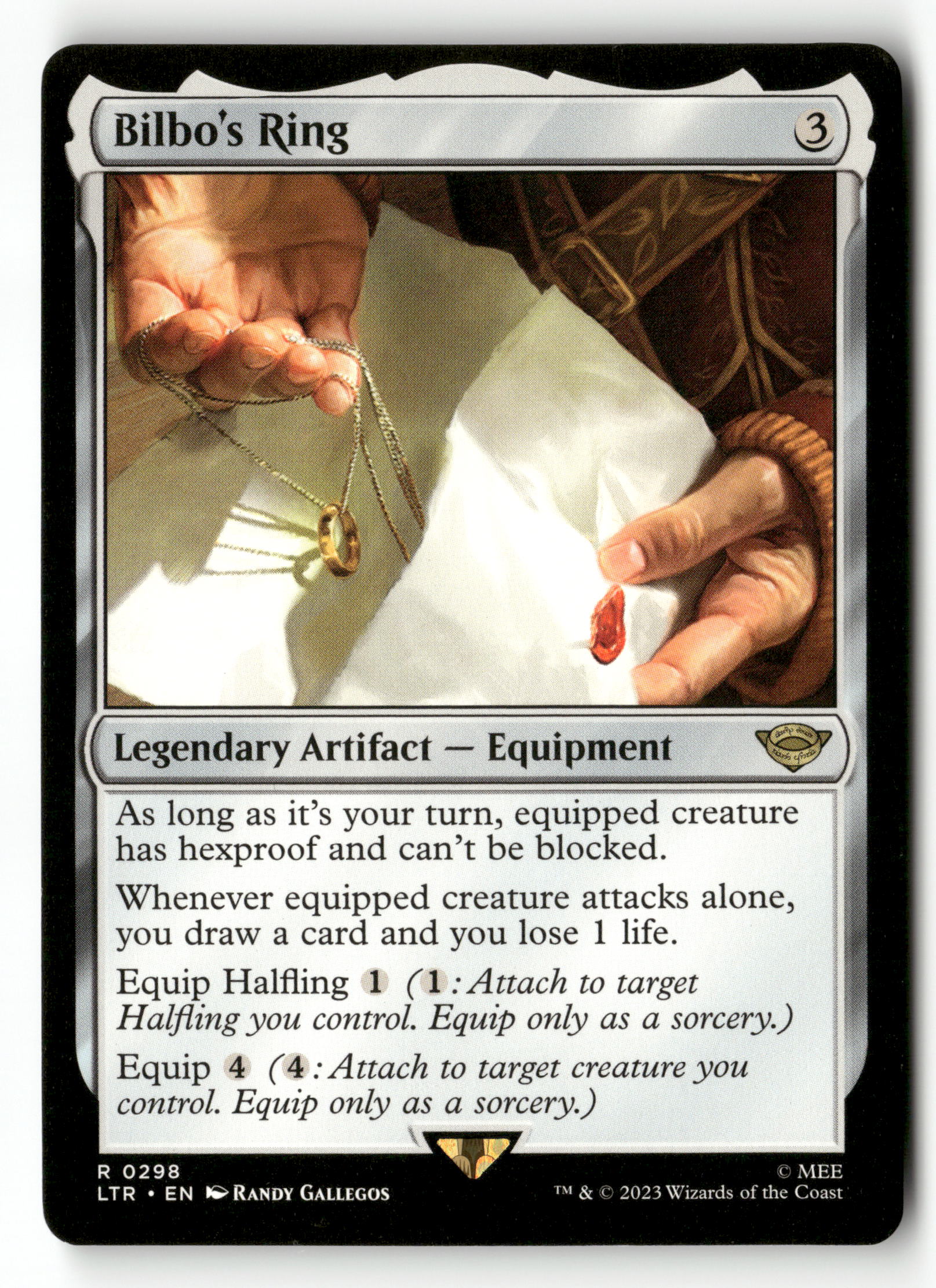 MTG: The Lord of the Rings: Tales of Middle-earth 298 Bilbo's Ring R NM