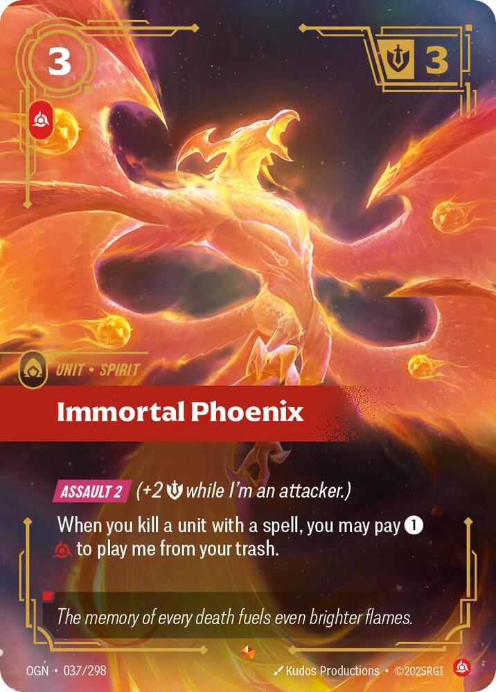 Immortal Phoenix 37/298 (Origins)  - Foil