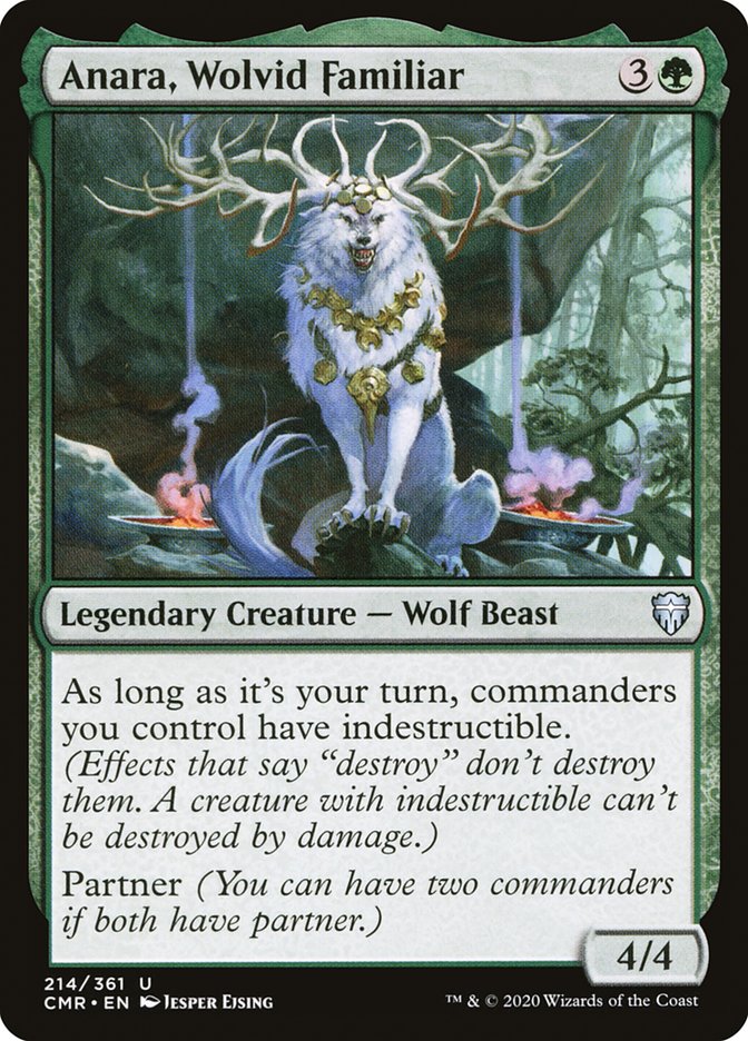 Anara, Wolvid Familiar 214 (Commander Legends) 