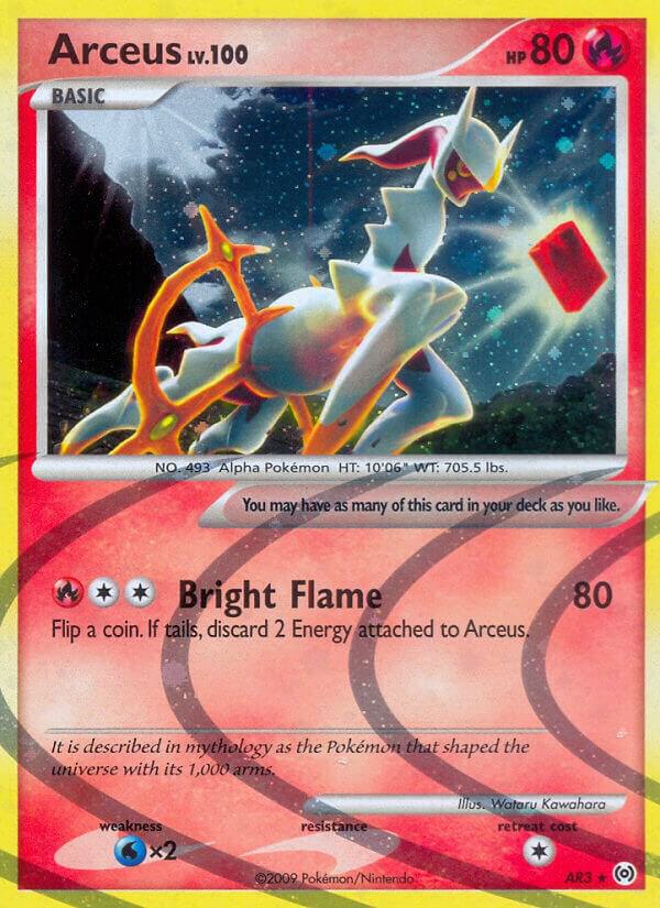 2009 Pokemon Arceus AR3 Arceus  Holo Rare MP