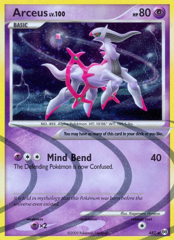 2009 Pokemon Arceus AR7 Arceus () Holo Rare LP+