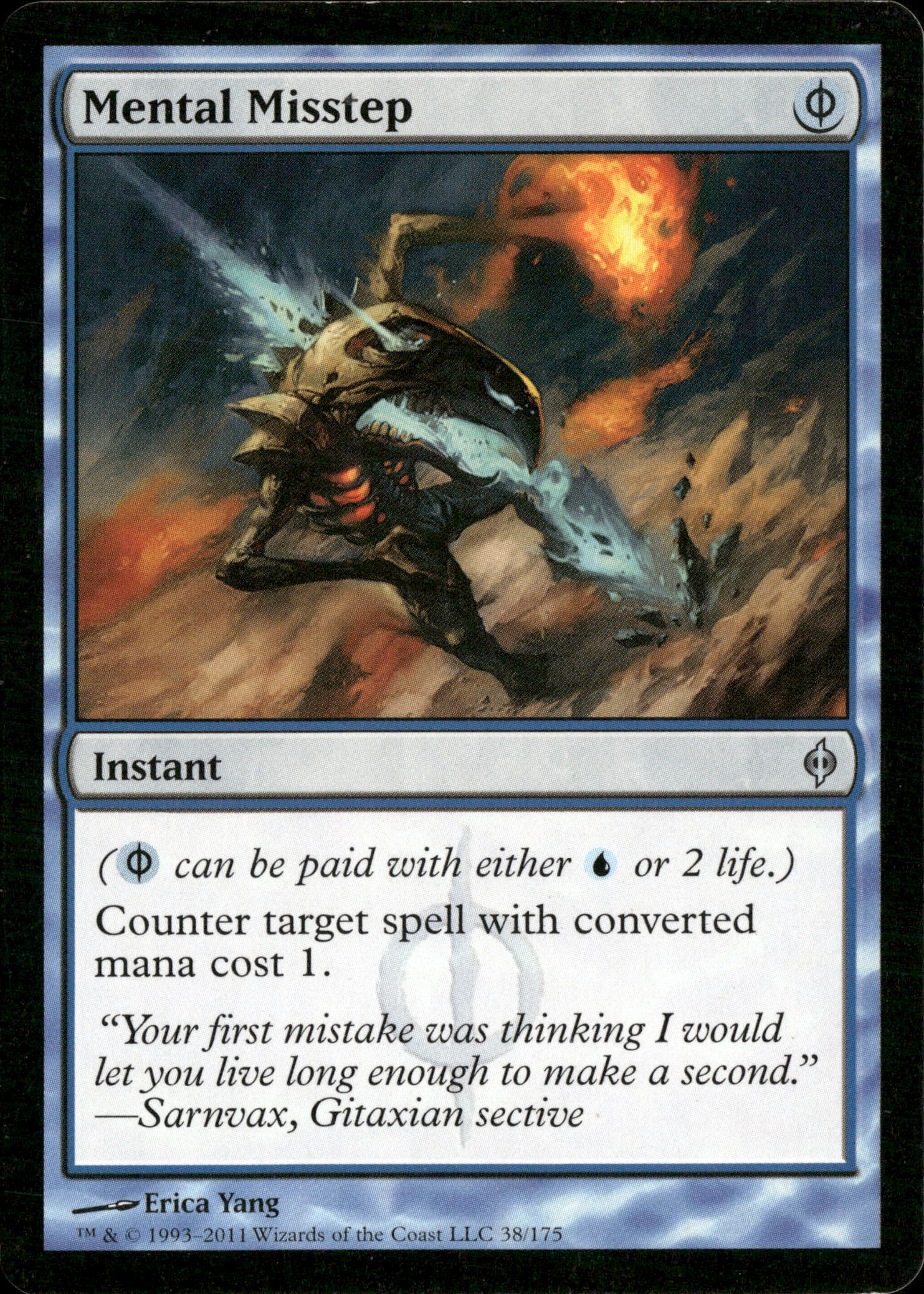 Magic The Gathering New Phyrexia 38 Mental Misstep U NM