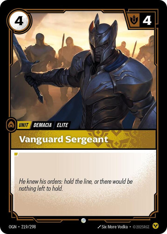 Vanguard Sergeant 219/298 (Origins)  - Foil