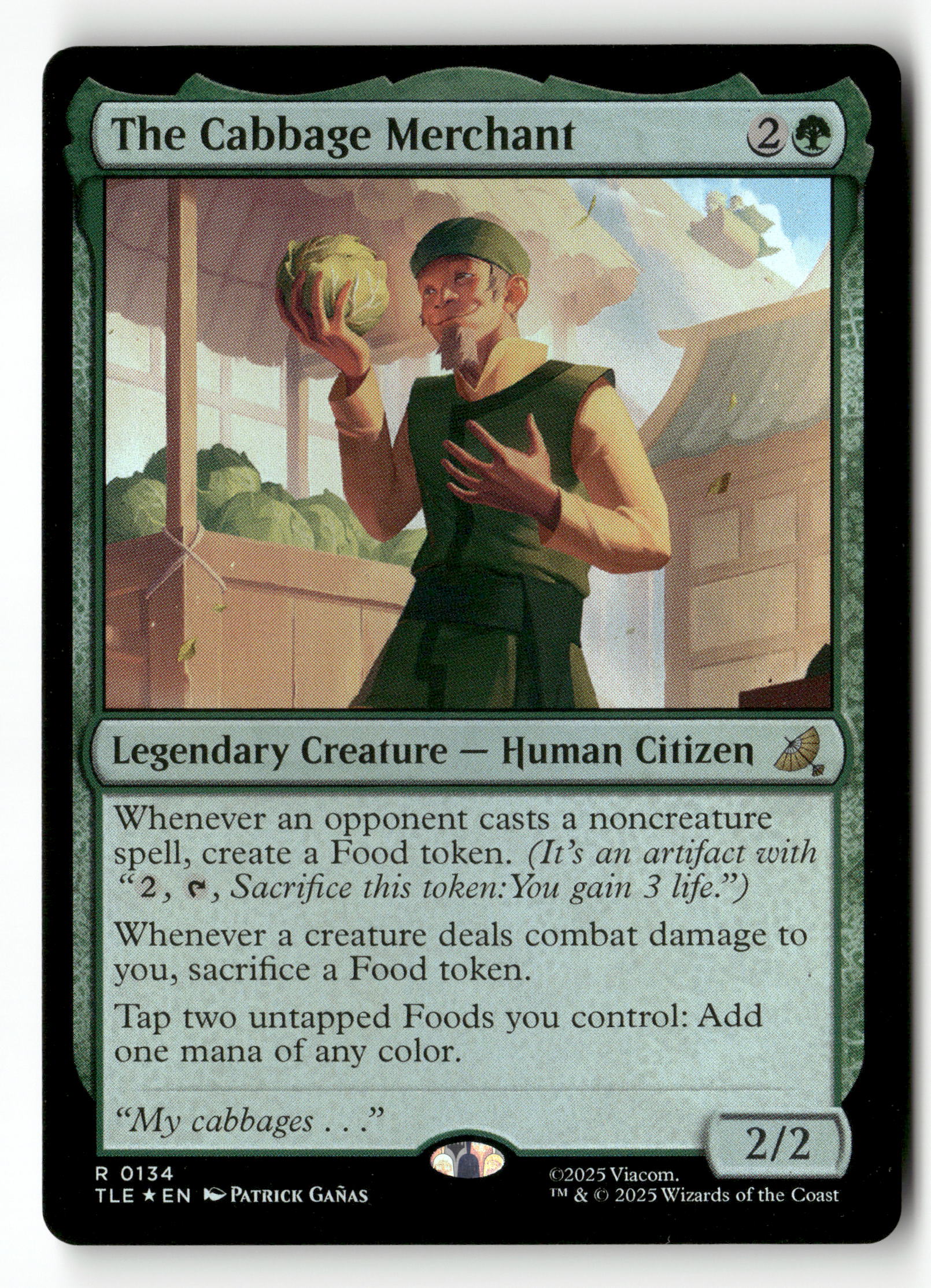 Magic The Gathering Avatar: The Last Airbender:  134 The Cabbage Merchant R Foil