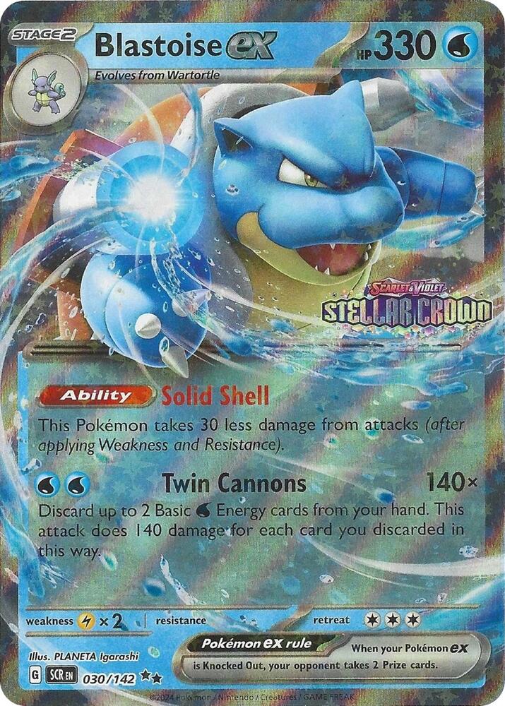 Blastoise ex Stellar Crown Stamp 030/142 (Miscellaneous Cards & Products)  - Holofoil