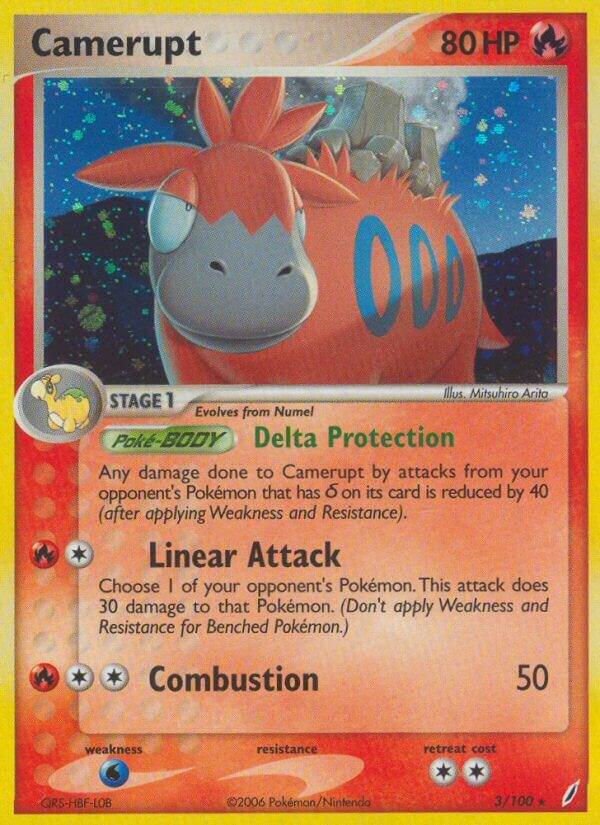 2006 Pokemon Crystal Guardians 3/100 Camerupt Holo Rare *LP*
