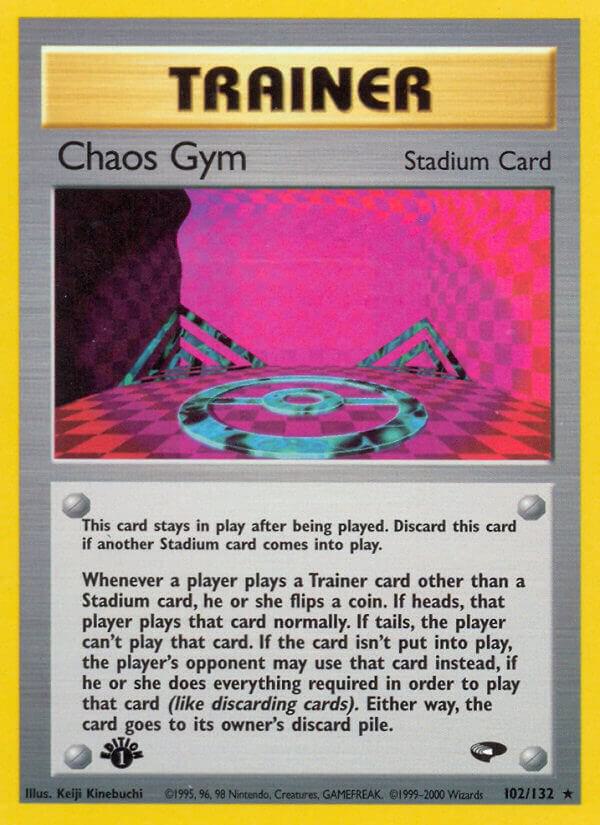 2000 Pokemon Gym Challenge 102/132 Chaos Gym Rare
