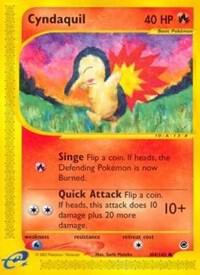 2002 Pokemon Expedition 104/165 Cyndaquil (104) Common HP