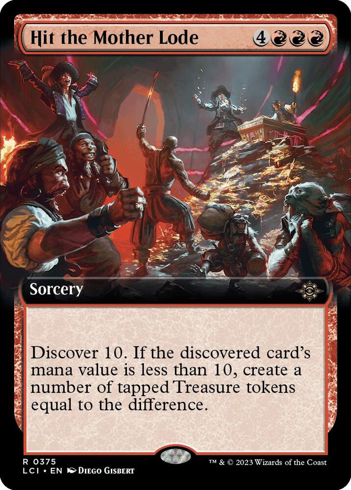 Hit the Mother Lode 375/291 (The Lost Caverns of Ixalan)  - Extended Art Foil