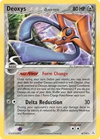 2006 Pokemon Holon Phantoms 4/110 Deoxys (Delta Species) Holo Rare MP