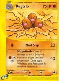 2002 Pokemon Expedition 044/165 Dugtrio Reverse Holo Rare HP