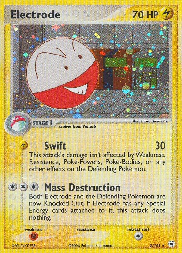 2004 Pokemon Hidden Legends 5/101 Electrode Holo Rare LP
