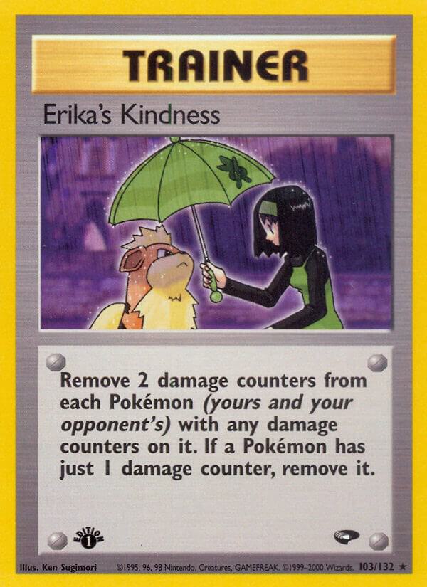 2000 Pokemon Gym Challenge 103/132 Erika's Kindness Rare