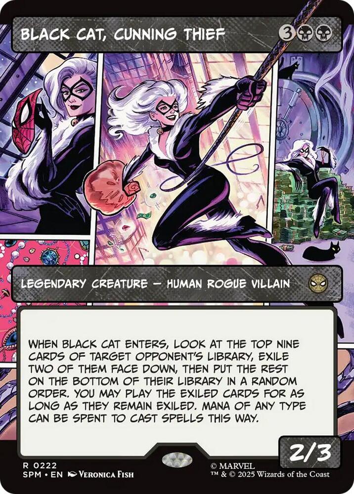 Black Cat, Cunning Thief 222/198 (Marvel's Spider-Man)  - Showcase