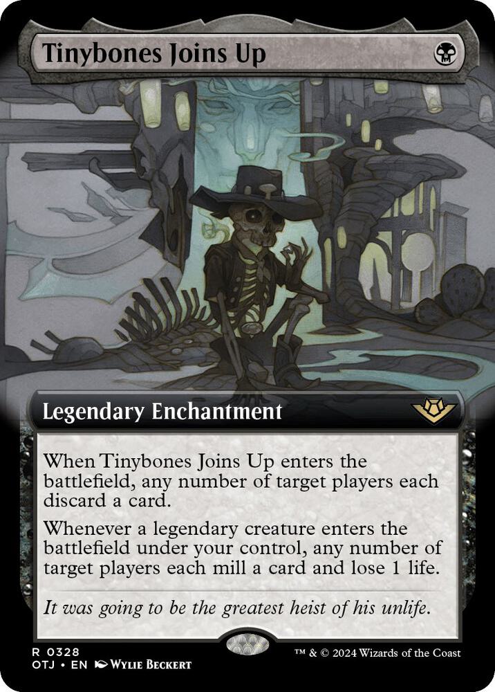 Tinybones Joins Up 328/286 (Outlaws of Thunder Junction)  - Extended Art
