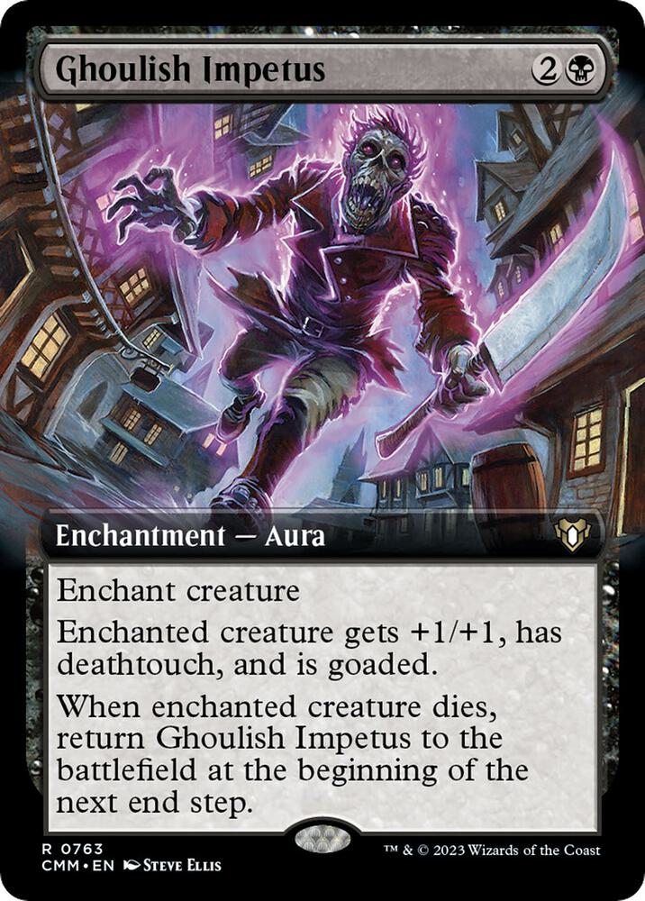 Ghoulish Impetus 763 (Commander Masters)  - Extended Art Foil