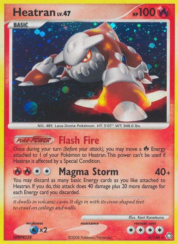 2008 Pokemon Legends Awakened 6/146 Heatran Holo Rare LP