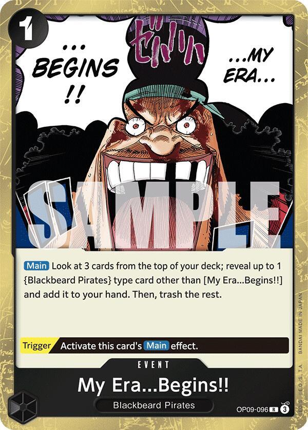 One Piece TCG OP09-096 My Era Begins!! Rare Emperors of the New World One Piece TCG OP09-096 My Era Begins!! Rare Emperors of the New World