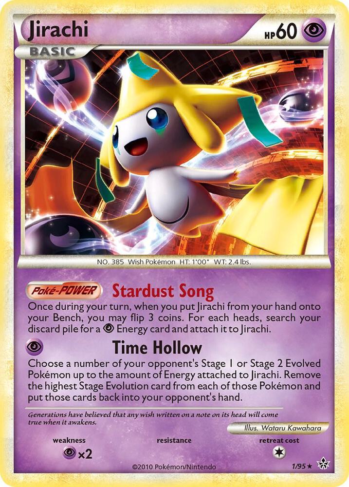 2010 Pokemon Unleashed 1/95 Jirachi Holo Rare 
