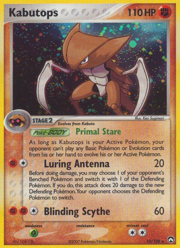 2007 Pokemon Power Keepers 10/108 Kabutops Holo Rare