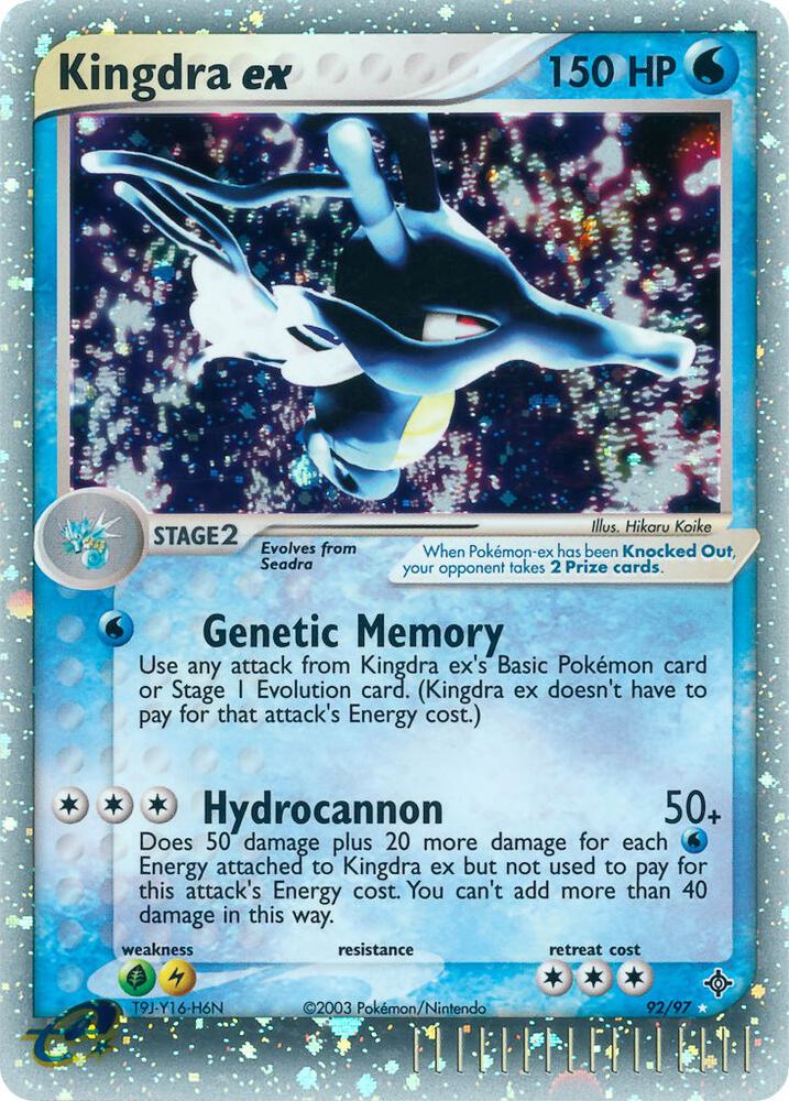 2003 Pokemon Dragon 92/97 Kingdra ex Ultra Rare 