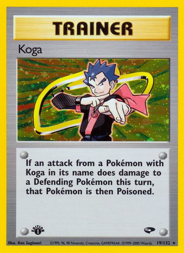 2000 Pokemon Gym Challenge 019/132 Koga (19) Holo Rare