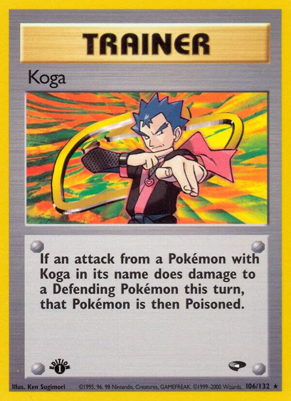 2000 Pokemon Gym Challenge 106/132 Koga (106) Rare