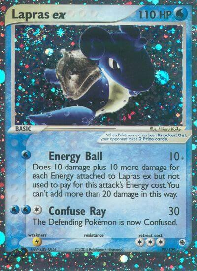 2003 Pokemon Ruby and Sapphire 99/109 Lapras ex Ultra Rare HP