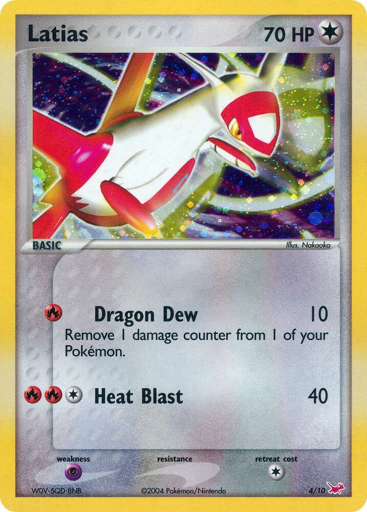 2004 Pokemon EX Trainer Kit 1: Latias & Latios 4/10 Latias Common Holo