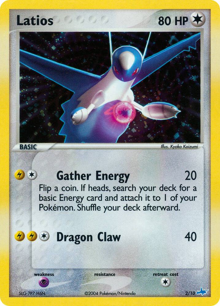 2004 Pokemon EX Trainer Kit 1: Latias & Latios 2/10 Latios Common Holo