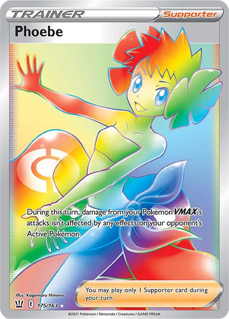 Phoebe Secret 175/163 (SWSH05: Battle Styles)  - Holofoil