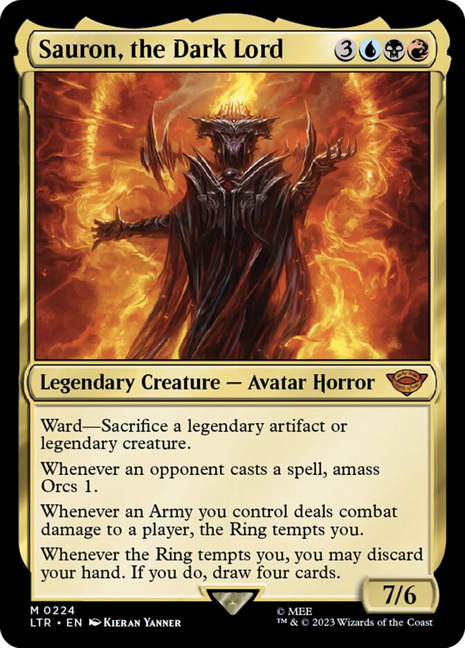 Sauron, the Dark Lord 224/281 (Universes Beyond: The Lord of the Rings: Tales of Middle-earth) 