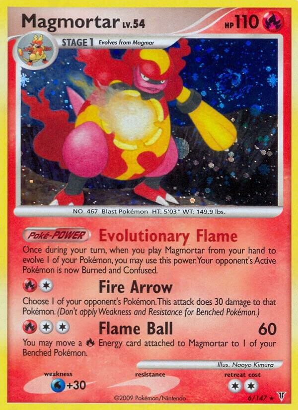 2009 Pokemon Supreme Victors 6/147 Magmortar Holo Rare LP