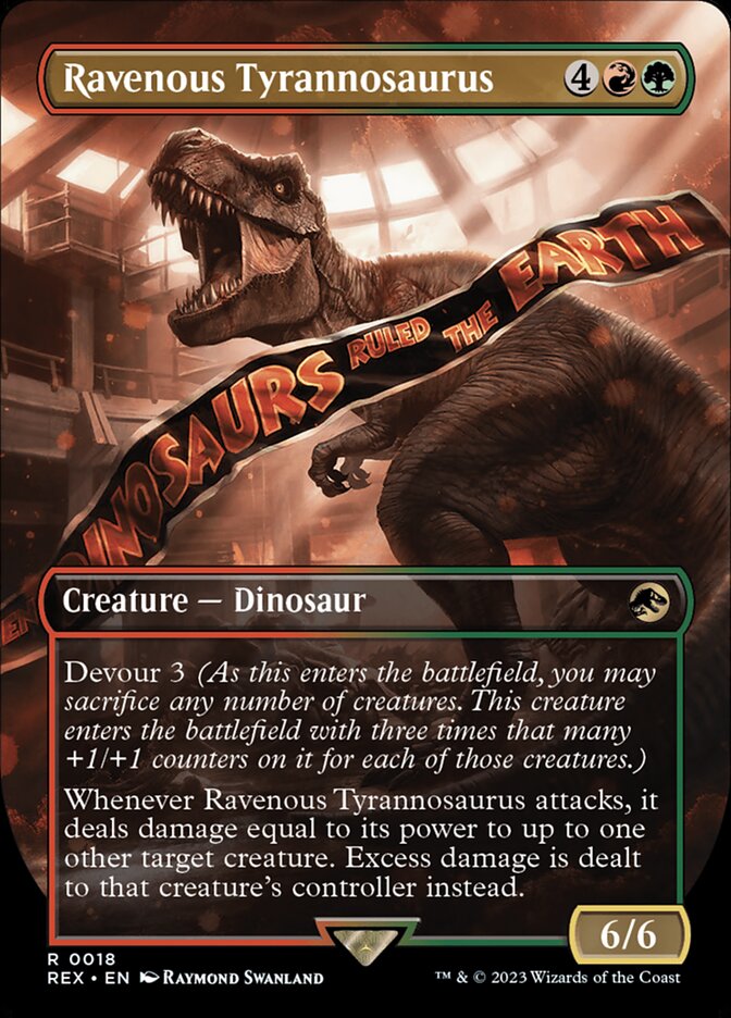 Ravenous Tyrannosaurus 18/26 (Universes Beyond: Jurassic World Collection)  - Borderless