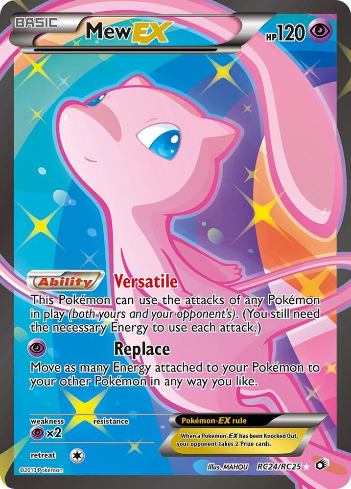 2013 Pokemon Legendary Treasures: Radiant Collection RC24/RC25 Mew EX UR LP