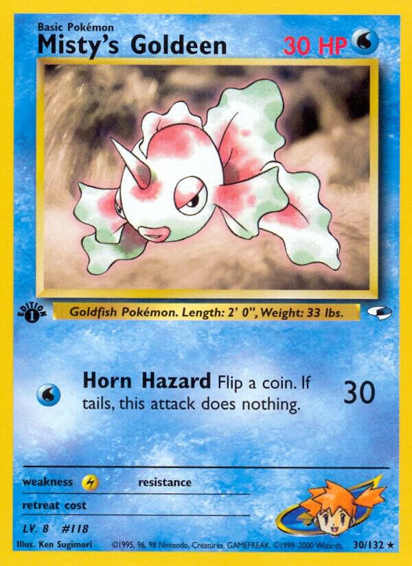 2000 Pokemon Gym Heroes 030/132 Misty's Goldeen (30) Rare