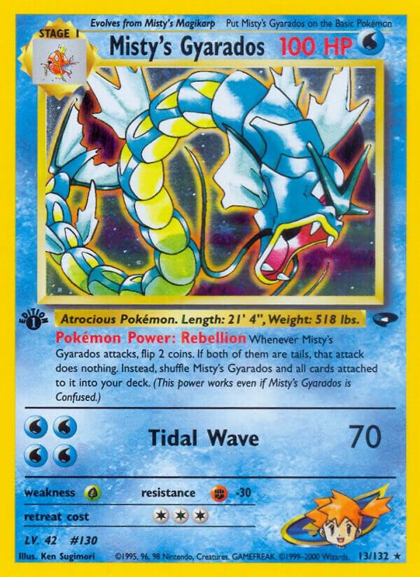 2000 Pokemon Gym Challenge 013/132 Misty's Gyarados Holo Rare