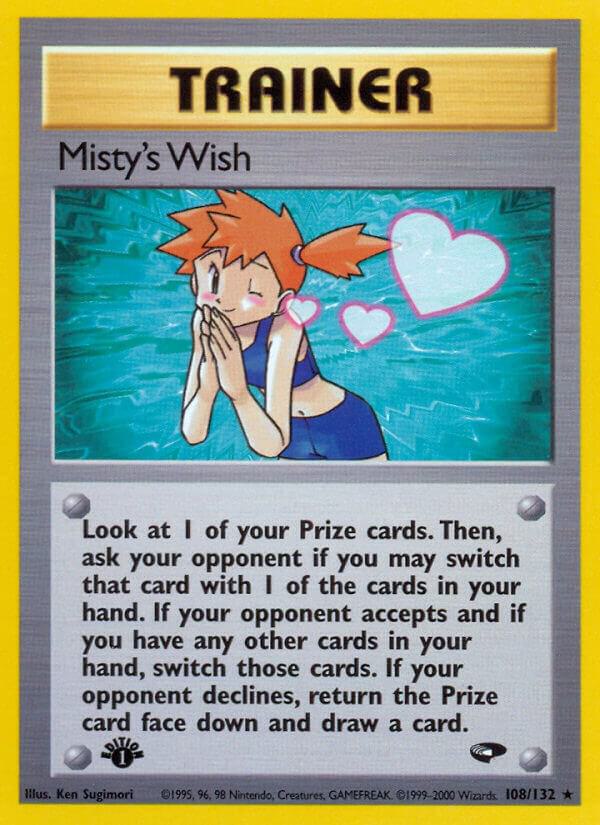 2000 Pokemon Gym Challenge 108/132 Misty's Wish Rare