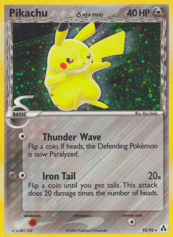 2006 Pokemon Legend Maker 93/92 Pikachu (Delta Species) Holo Secret Rare *HP*