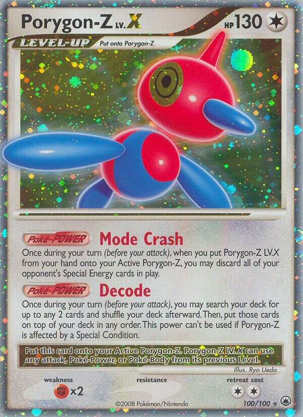 2008 Pokemon Majestic Dawn 100/100 Porygon-Z LV.X Ultra Rare *LP*