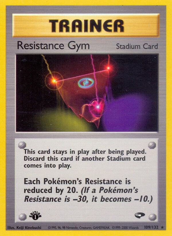 2000 Pokemon Gym Challenge 109/132 Resistance Gym Rare