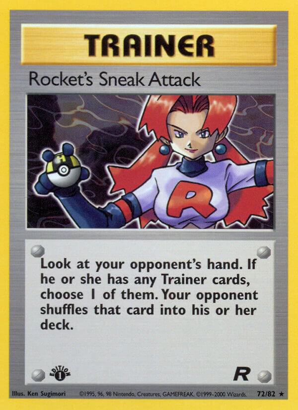 2000 Pokemon Team Rocket 72/82 Rocket's Sneak Attack (72) Rare