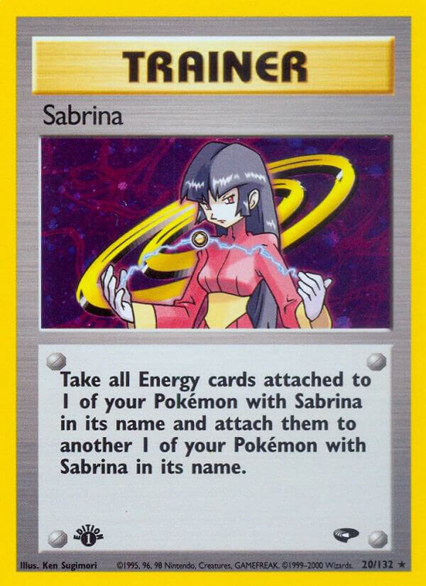 2000 Pokemon Gym Challenge 020/132 Sabrina (20) Holo Rare