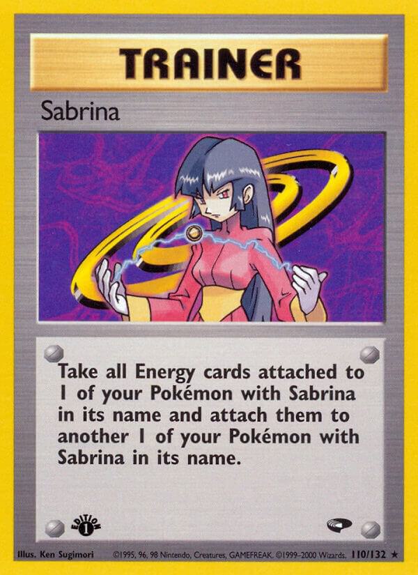 2000 Pokemon Gym Challenge 110/132 Sabrina (110) Rare
