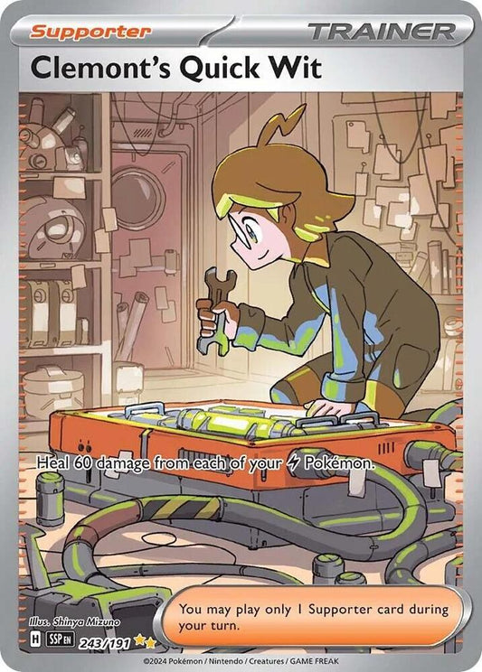Clemont's Quick Wit 243/191 (SV08: Surging Sparks)  - Holofoil